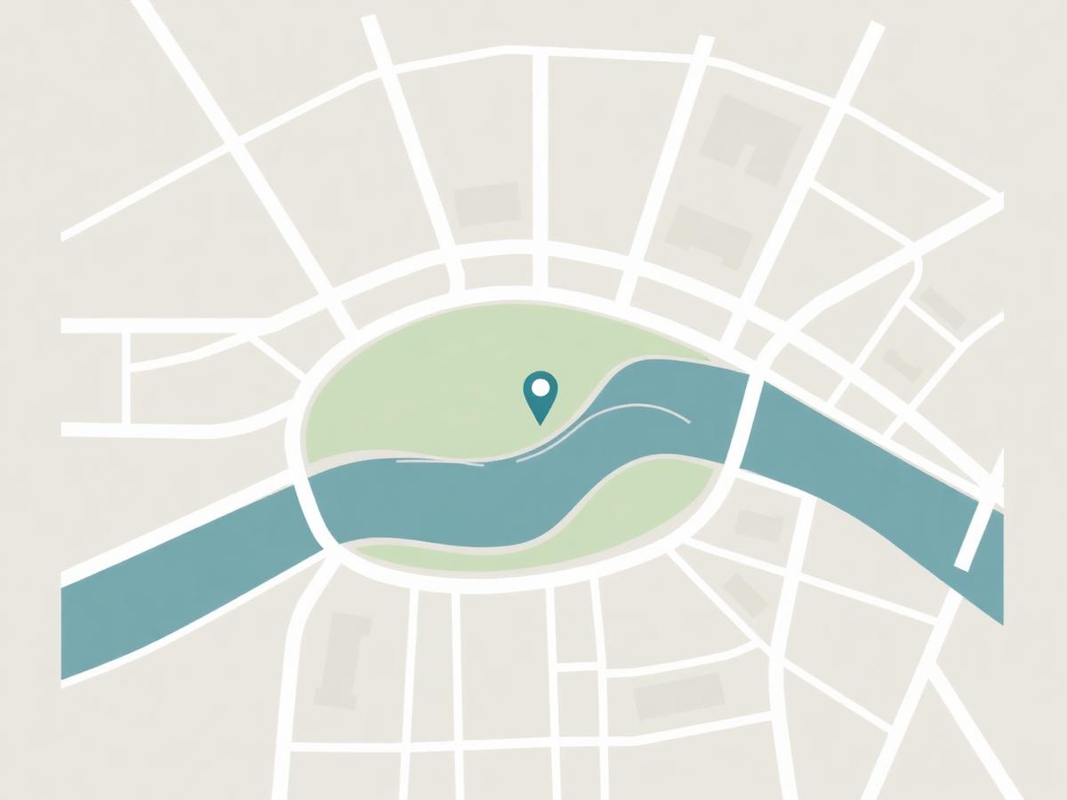 Map of downtown Green Bay showing our approximate location